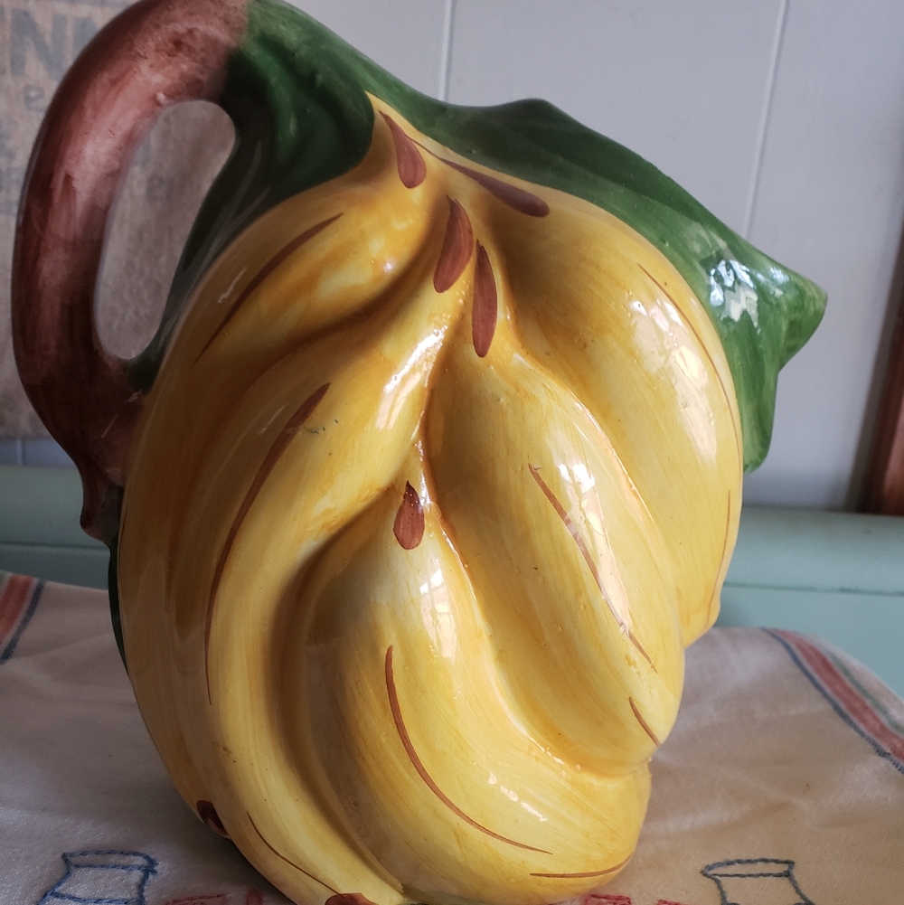Vintage Banana Shaped Italian Made Pitcher